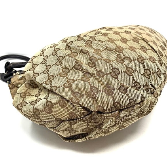 Authentic Gucci Canvas Shoulder Bag - Picture 8 of 14